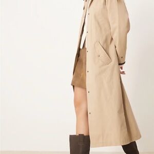 Abercrombie & Fitch Beige Long Coat
